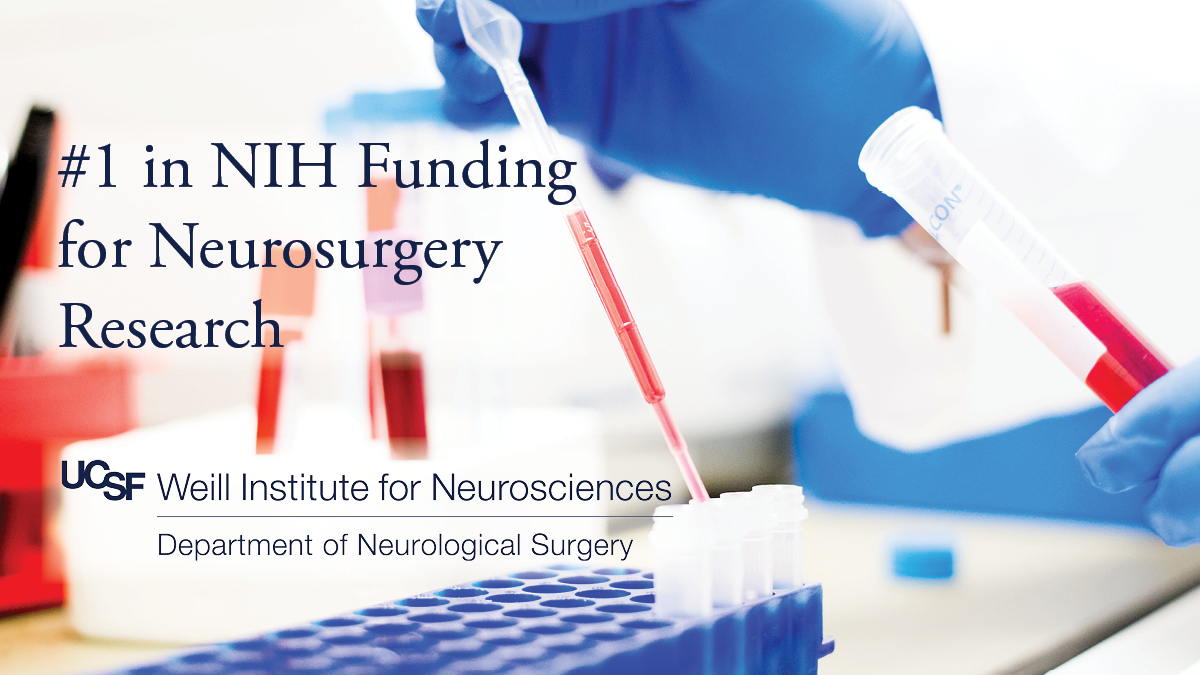 With grants totaling $30 million, our department has ranked #1 in funding for neurosurgery research from @NIH for the 18th year in a row. Congrats to our team dedicated to advancing the field & translating those discoveries into improved patient care! 🎉 #UCSFWeill #UCSFProud