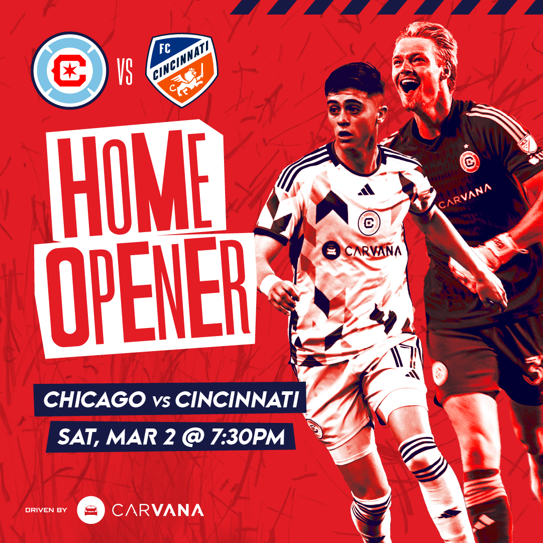 Celebrate the start of the 2024 soccer season by attending the @ChicagoFire home opener on Saturday, March 2 as the Fire take on @fccincinnati ! Chicago Fire FC is excited to extend a unique “2 tickets for the price of 1” offer to all our members. fevo-enterprise.com/IYSA
