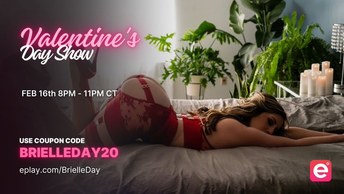 I&rsquo;ll be *LIVE* in ONE HOUR on @ePlayStreamers for a Valentine's Day themed show! Come celebrate an evening<a class="tags" target="_blank" title="On Twitter" href="/?out=eyJ0eXAiOiJKV1QiLCJhbGciOiJIUzUxMiJ9.eyJpYXQiOjE3MjI1MTAxNjQsImlzcyI6InR3cG9ybnN0YXJzLmNvbSIsIm5iZiI6MTcyMjUxMDE2NCwiZXhwIjoxNzU0MDQ2MTY0LCJyZWRpcmVjdF91cmwiOiJodHRwczovL3R3aXR0ZXIuY29tL2VQbGF5U3RyZWFtZXJzIn0.MqXtxaWdz1TdT8Zrh92u97yC0-ISkvg_yr2sj5GmVmBCOeqOTzORg3dhCBDcy6vVc7aGTzxKEVXYzEIWaC1Vuw">@ePlayStreamers</a>