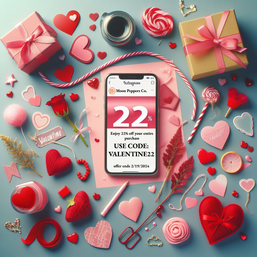 moonpeppersco's tweet photo. Love is in the air and so are savings! 💕 Enjoy a spicy Valentine's treat with 22% off our handcrafted pickled peppers at Moon Peppers Co. 🌶️ Use code VALENTINE22 at checkout. Hurry, offer ends 2/19/2024! #ValentinesDay #SpiceUpYourLoveLife #MoonPeppers https://t.co/FJJTi9ueie