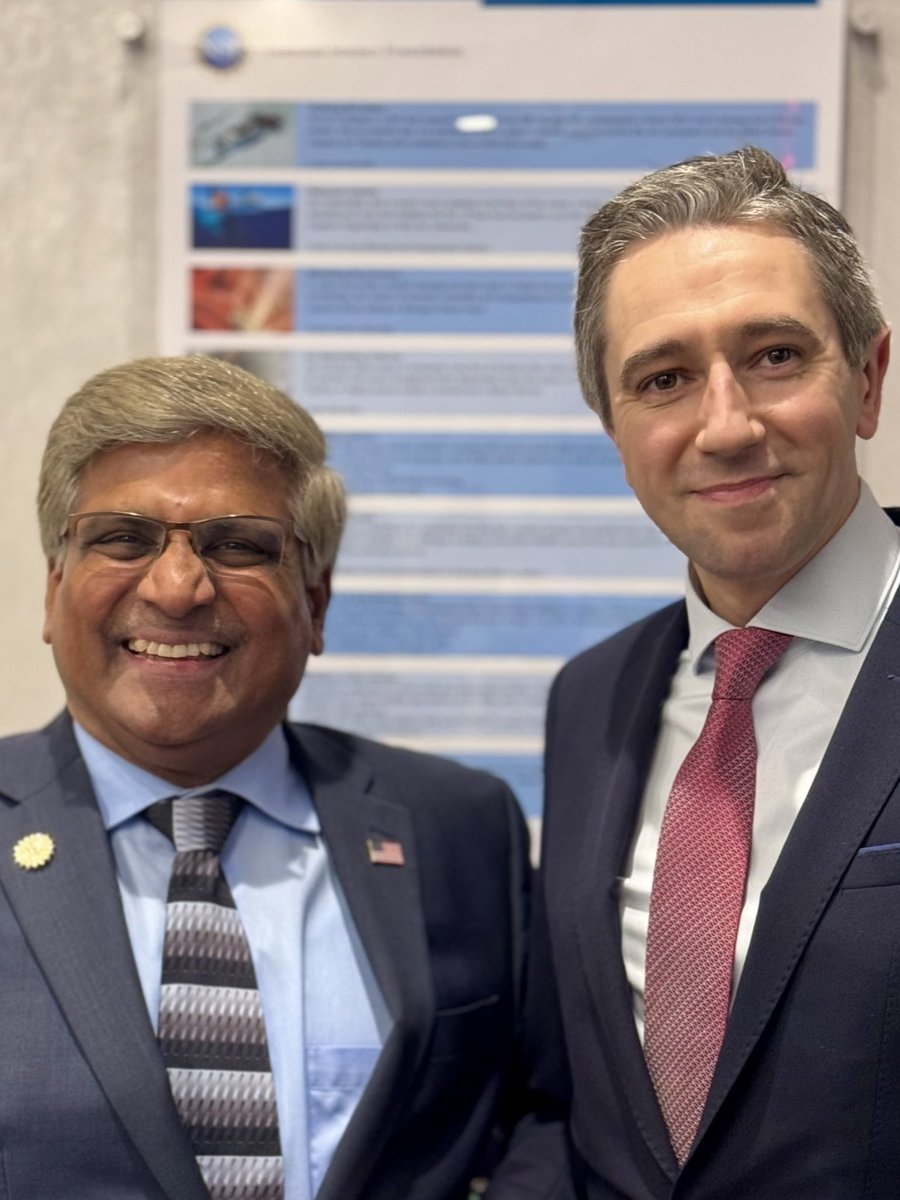 Simon Harris TD (@simonharristd) on Twitter photo A really important engagement with <a href="/DrPanch/">Dr. Sethuraman (Panch) Panchanathan</a>, Director of <a href="/NSF/">U.S. National Science Foundation</a> in Washington.
An opportunity to gain greater understanding of the work of NSF and discuss research and innovation cooperation with @scienceirel, explore opportunities to evolve and deepen US-Ireland partnerships. A really important engagement with <a href="/DrPanch/">Dr. Sethuraman (Panch) Panchanathan</a>, Director of <a href="/NSF/">U.S. National Science Foundation</a> in Washington.
An opportunity to gain greater understanding of the work of NSF and discuss research and innovation cooperation with @scienceirel, explore opportunities to evolve and deepen US-Ireland partnerships.