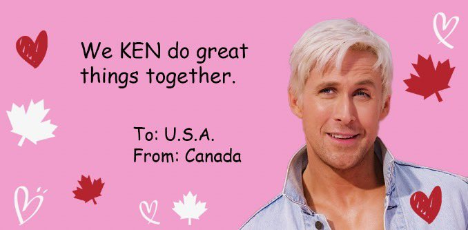 Happy Valentine’s Day! 🇨🇦🩷🇺🇸 #FriendsPartnersAllies