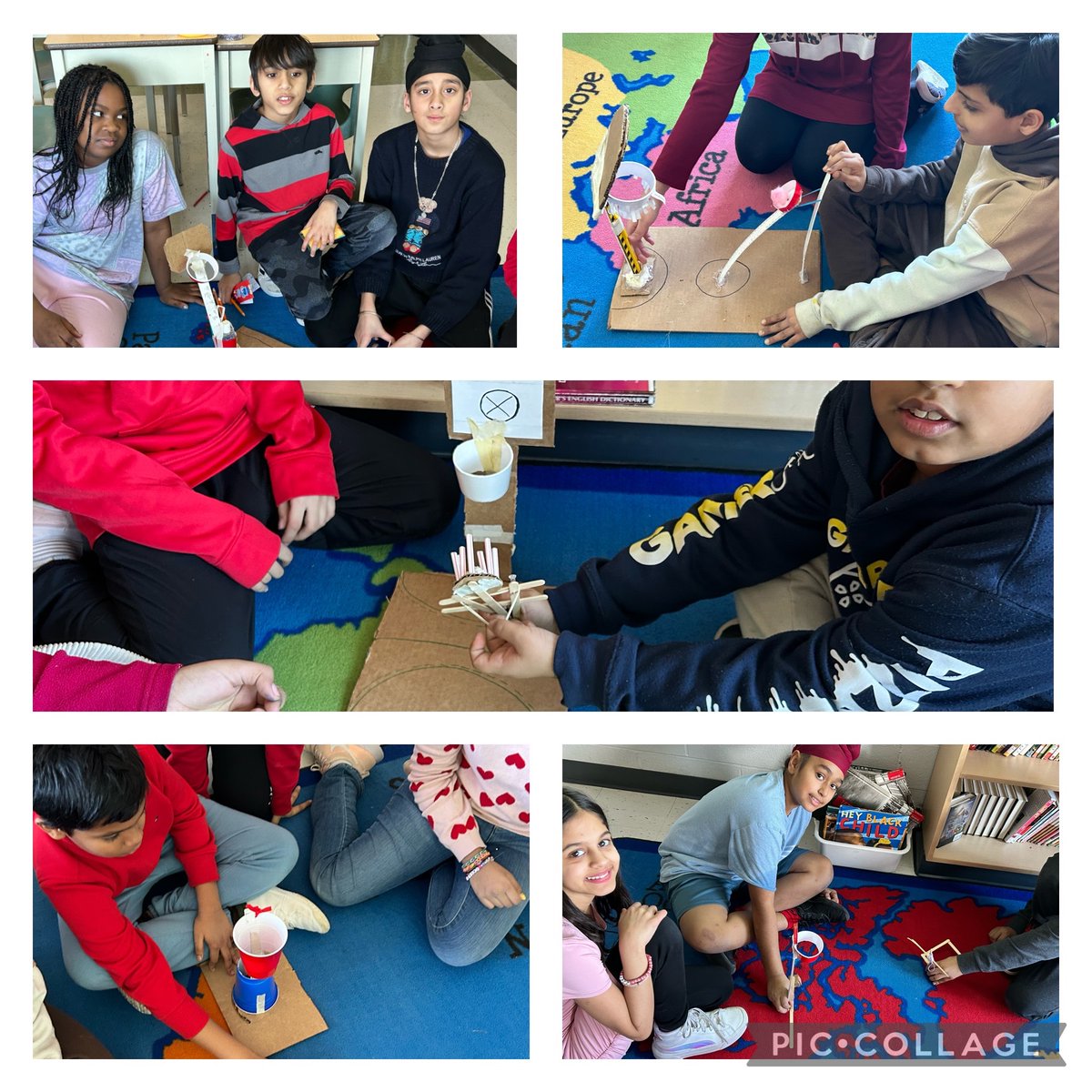 amanijjar's tweet photo. Designing, building, testing, reinforcing and playing! Ss are shooting hoops! #swish #STEMeducation https://t.co/AGSWATISMw