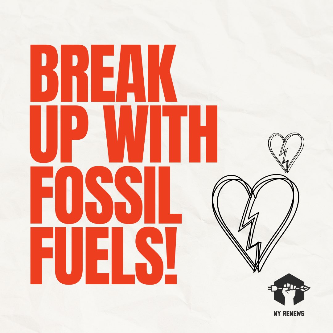 Ready to show some love for #ClimateJobsJustice? 

Take the leap and break up with #TeamFossilFuels this V-Day!

Pass the Climate Superfund Act to make polluters pay for the mess they’ve made! #MakePollutersPay <a href="/GovKathyHochul/">Governor Kathy Hochul</a> @CarlHeastie <a href="/HeleneWeinstein/">Helene Weinstein</a>
