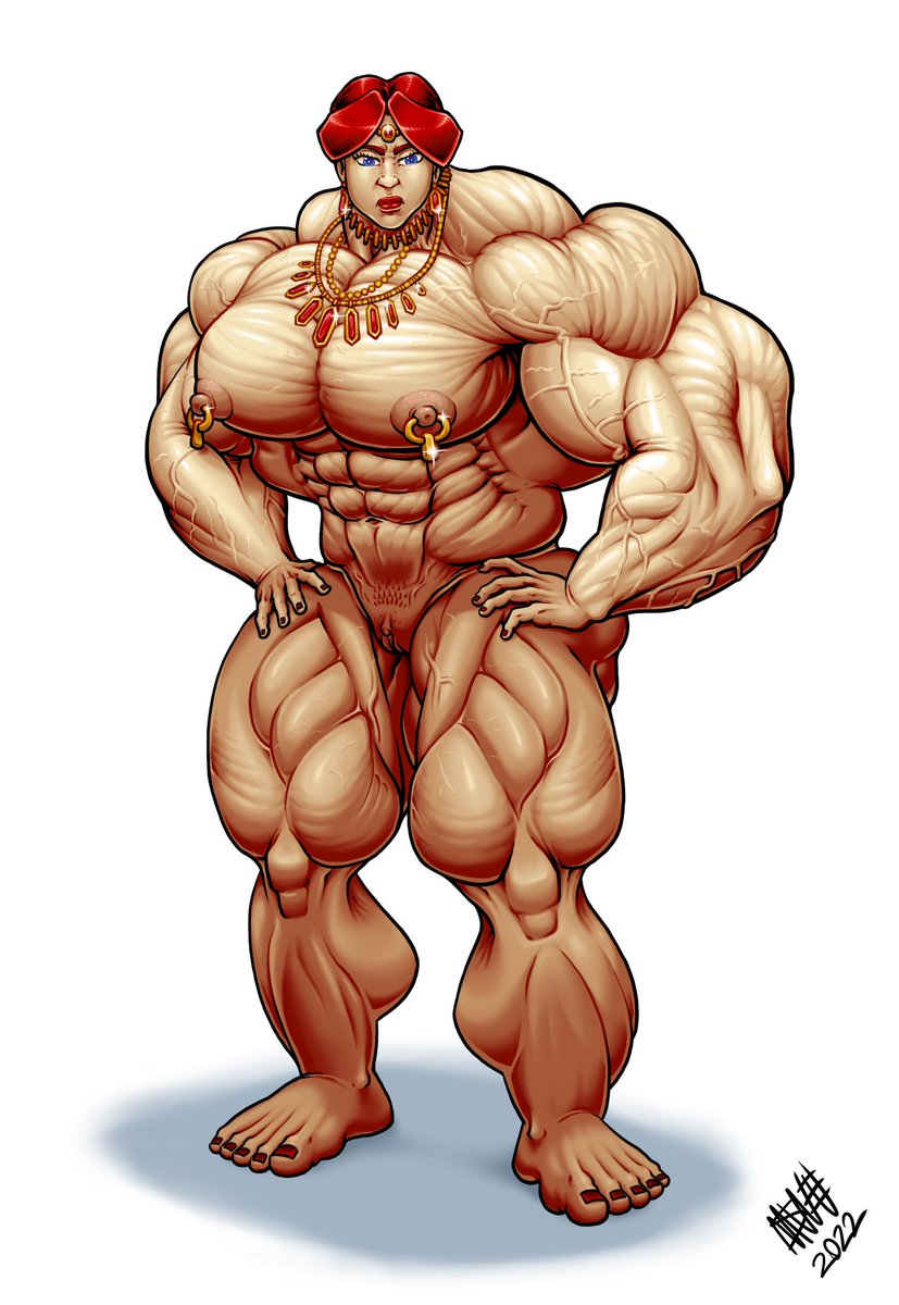 SweMu3's tweet photo. Commission for @ElYobobo. 
The nude variant was done in 2022 but took me a  long ass time to do the other ones due to massive art block last year. https://t.co/RJgebeR8Zs