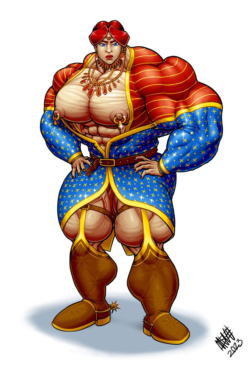 SweMu3's tweet photo. Commission for @ElYobobo. 
The nude variant was done in 2022 but took me a  long ass time to do the other ones due to massive art block last year. https://t.co/RJgebeR8Zs