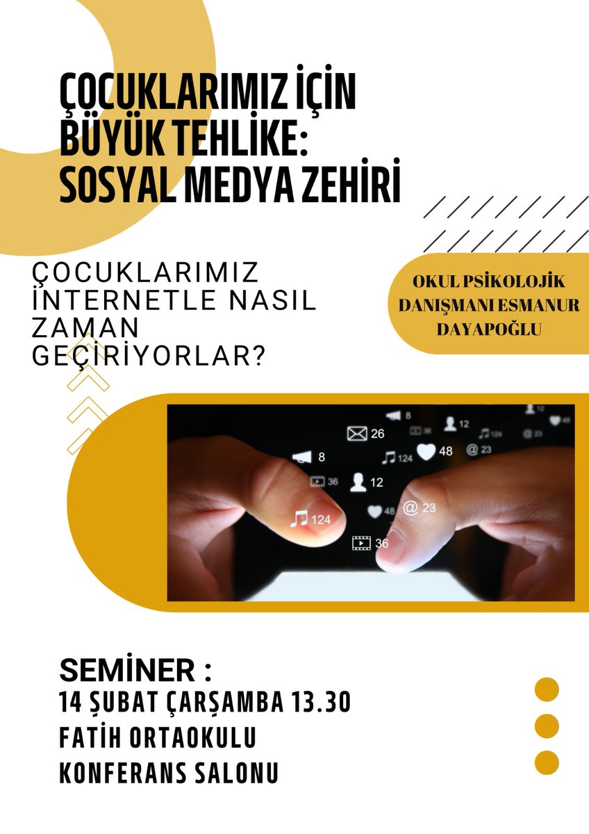 fatihilkorta's tweet photo. Okul psikolojik danışmanım��z Esmanur DAYAPOĞLU çağımızın en büyük problemlerinden olan "Teknoloji Bağımlılığı"ile ilgili velilerimize bilgilendirme semineri düzenledi. @Erzurum_Mem @horasanmem25 @s__karakurt https://t.co/bLMqWBCjeT