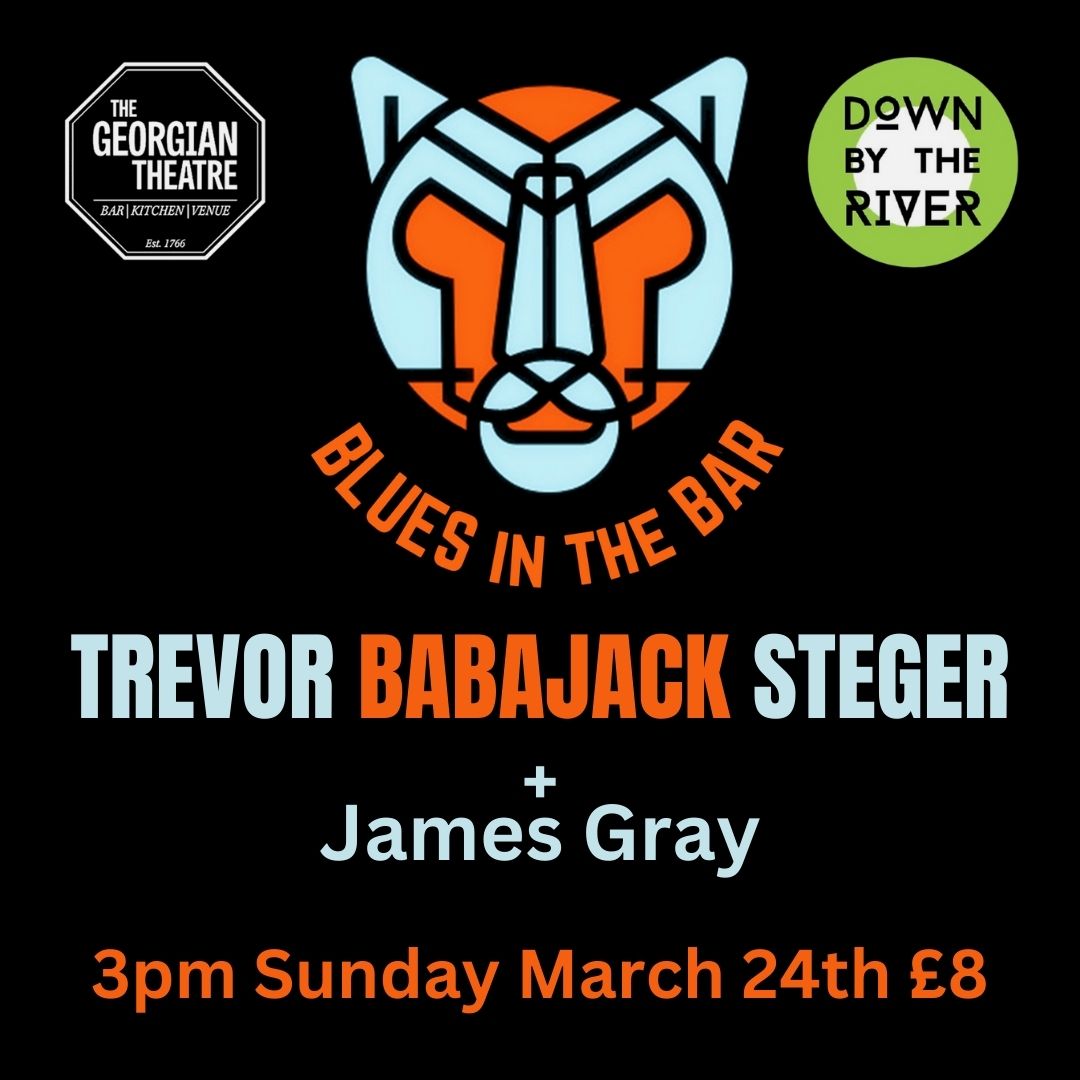 Got to say this is a bit good. James will be playing an opening set ahead of Trevor Babajack Seger on Sunday 24/3 - our next Blues in the Bar at The Georgian Theatre, Stockton details from downbytheriver9.com