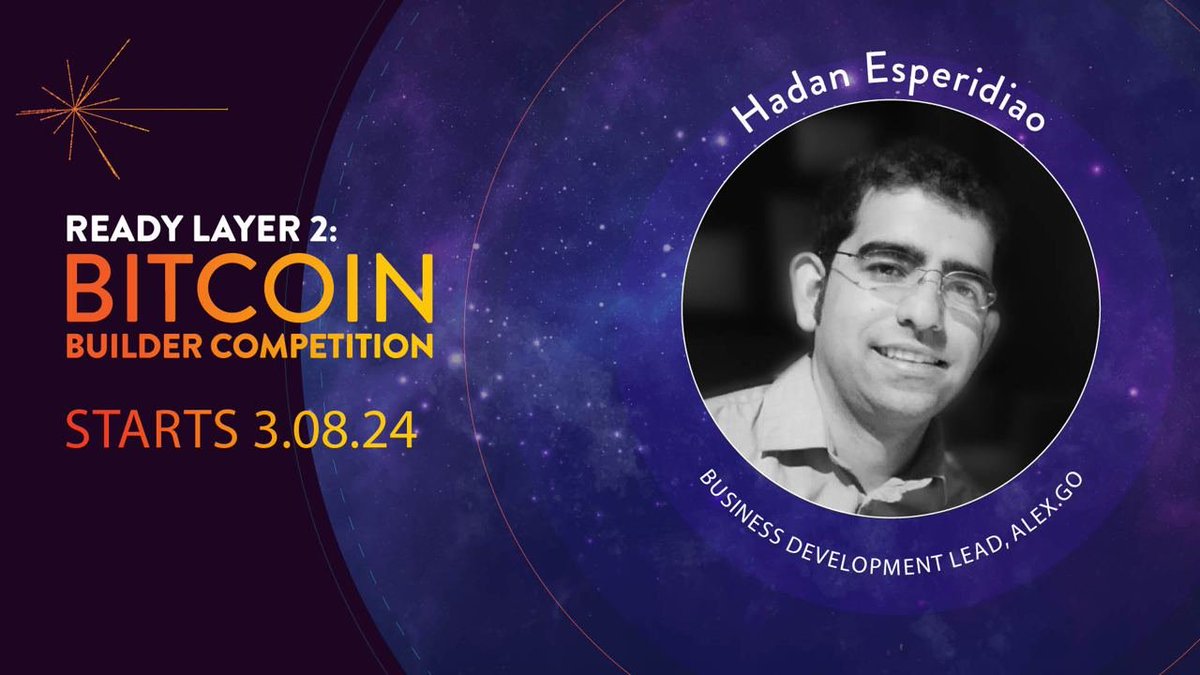 DeFiPoet's tweet photo. Looking forward to mentoring the upcoming Bitcoin Builders Competition!
Register at https://t.co/j7EDlxzfN4 if you’re interested in learning, building, potentially winning some prizes, and having fun with some of the best building on Bitcoin #readylayer2 https://t.co/LgKiY9r5JI
