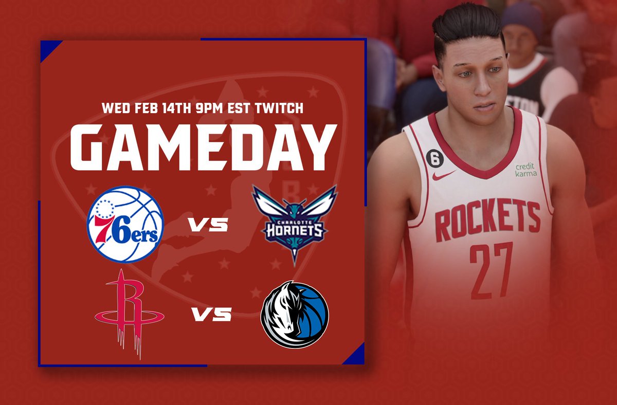 Happy Wednesday SGBA fans. We have more @NBA action tonight on TWITCH at 9pm est with a double header. Swing by and join the live chat for @sixers vs @hornets & @HoustonRockets vs @dallasmavs. twitch.tv/sgba2kleague #SGBA #NBA2K24 #NBA @iNetworkSports @TGA_Media @tga_street