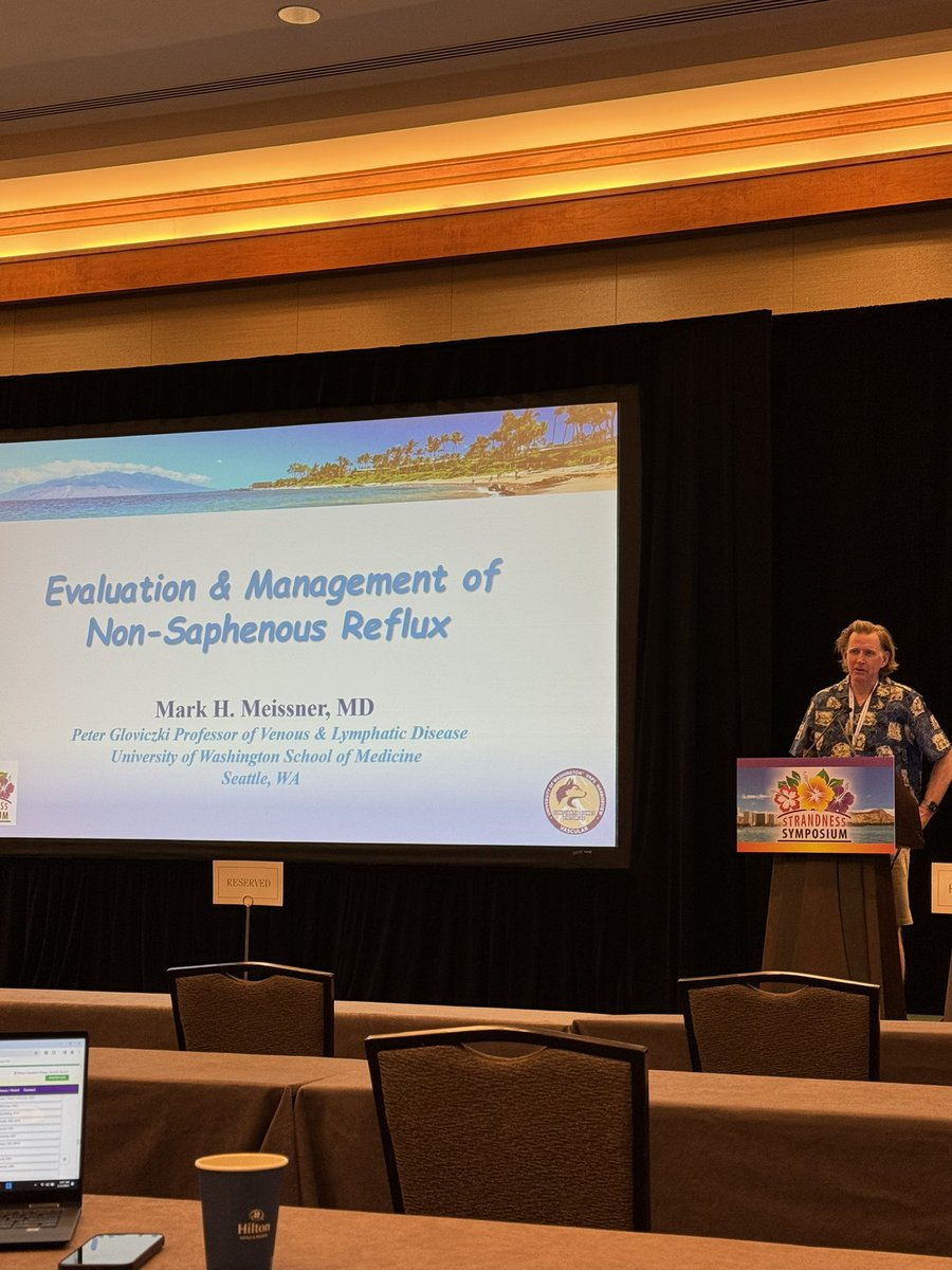 Dr. Meissner back on the podium at the Strandness Symposium with “Evaluation and Management of Non-Saphenous Reflux”.