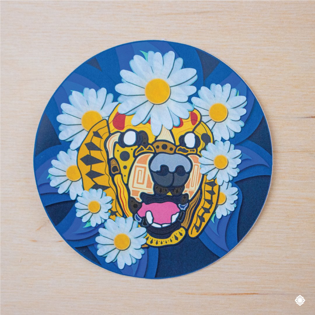 Izel_art's tweet image. In order of images their names are Daisy, Ginger, Peanut, Luke, and Penny.
.
These 5 stickers are available on my website and Etsy. Link in my bio

#vinylstickers #stickers #alebrijes