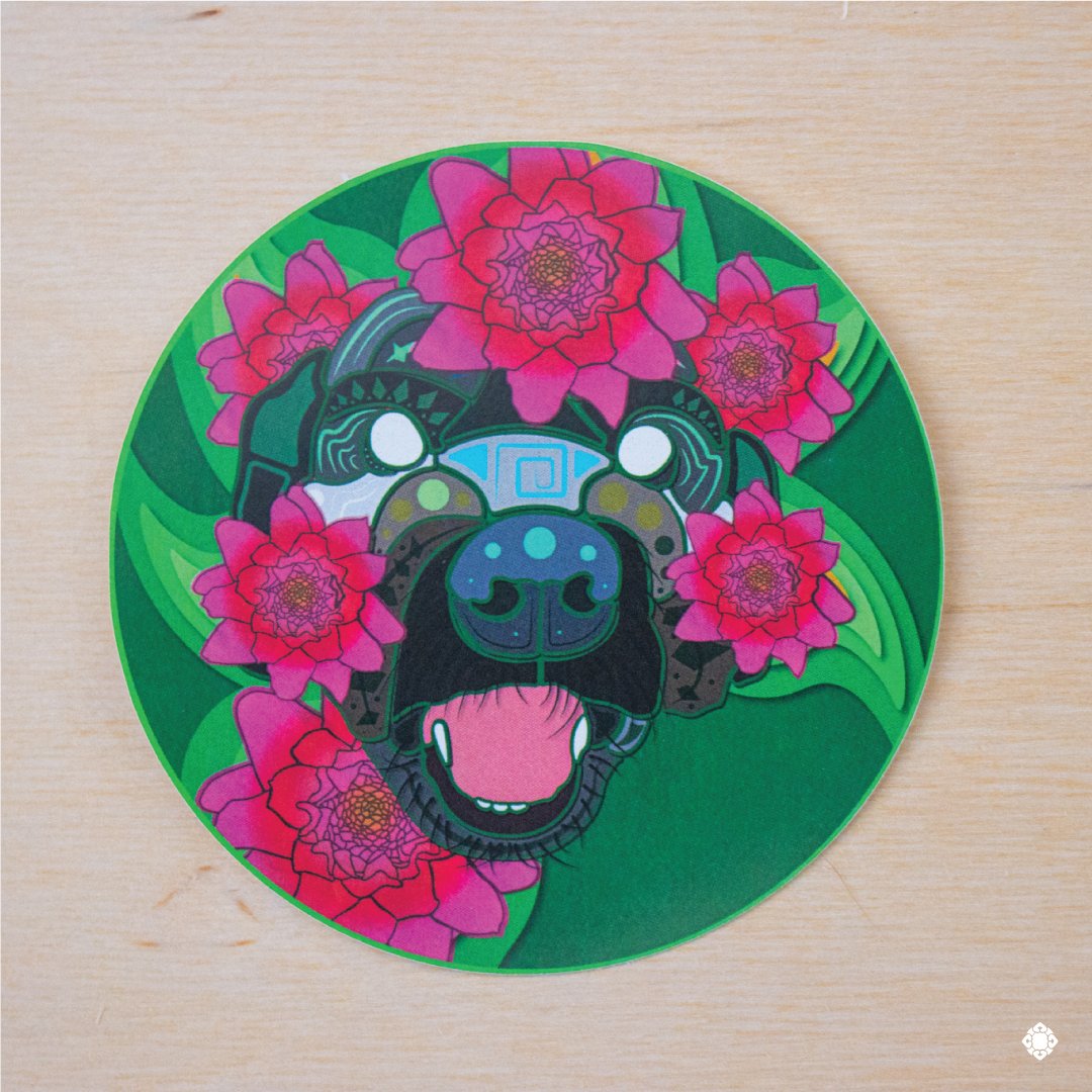 Izel_art's tweet image. In order of images their names are Daisy, Ginger, Peanut, Luke, and Penny.
.
These 5 stickers are available on my website and Etsy. Link in my bio

#vinylstickers #stickers #alebrijes