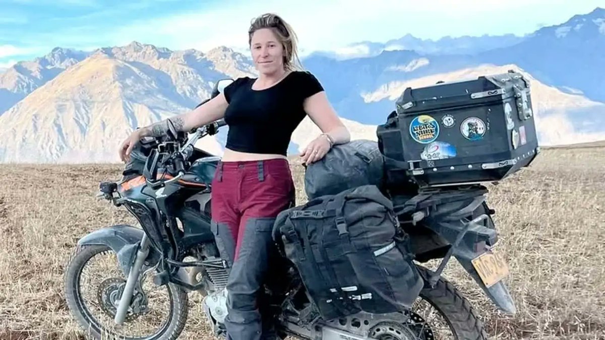 Robaron la moto de Melissa Orth (turista EEUU) en Mendoza en su tramo final a Ushuaia, tras 18,000 km. Pide apoyo para superar este golpe y continuar su viaje. #AyudaAMelissa #ViajeEnMoto