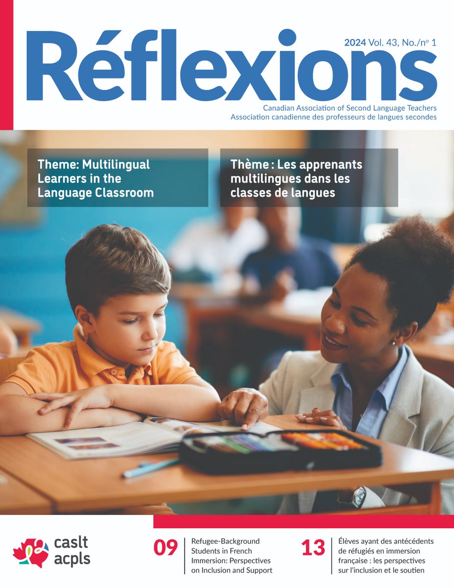 CASLT_ACPLS's tweet image. Le dernier numéro du magazine Réflexions vient d’être publié! 📖

Thème : Les apprenants multilingues dans les classes de langues

Lisez-le en ligne ➡️ caslt.org/fr/media/refle… #langchat