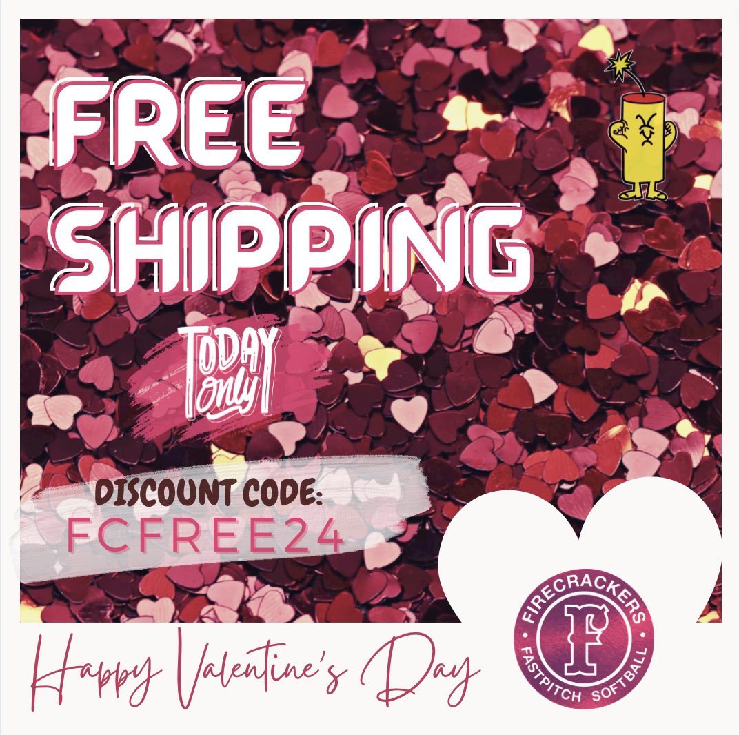 Free Shipping on all orders. 💞💕🩷💓💞🩷💕 Today Only gear.firecrackersoftball.com