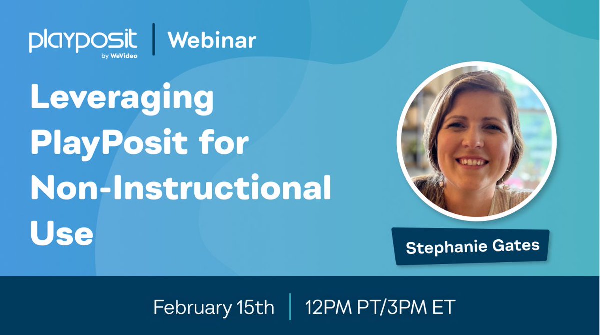 PlayPosit for...everything? Yes! Join us and learn how PlayPosit's interactive video tools can make an impact in non-academic settings. Plenty of practical examples and use cases coming your way! Grab your spot now: streamyard.com/watch/xCjPBWSN…
