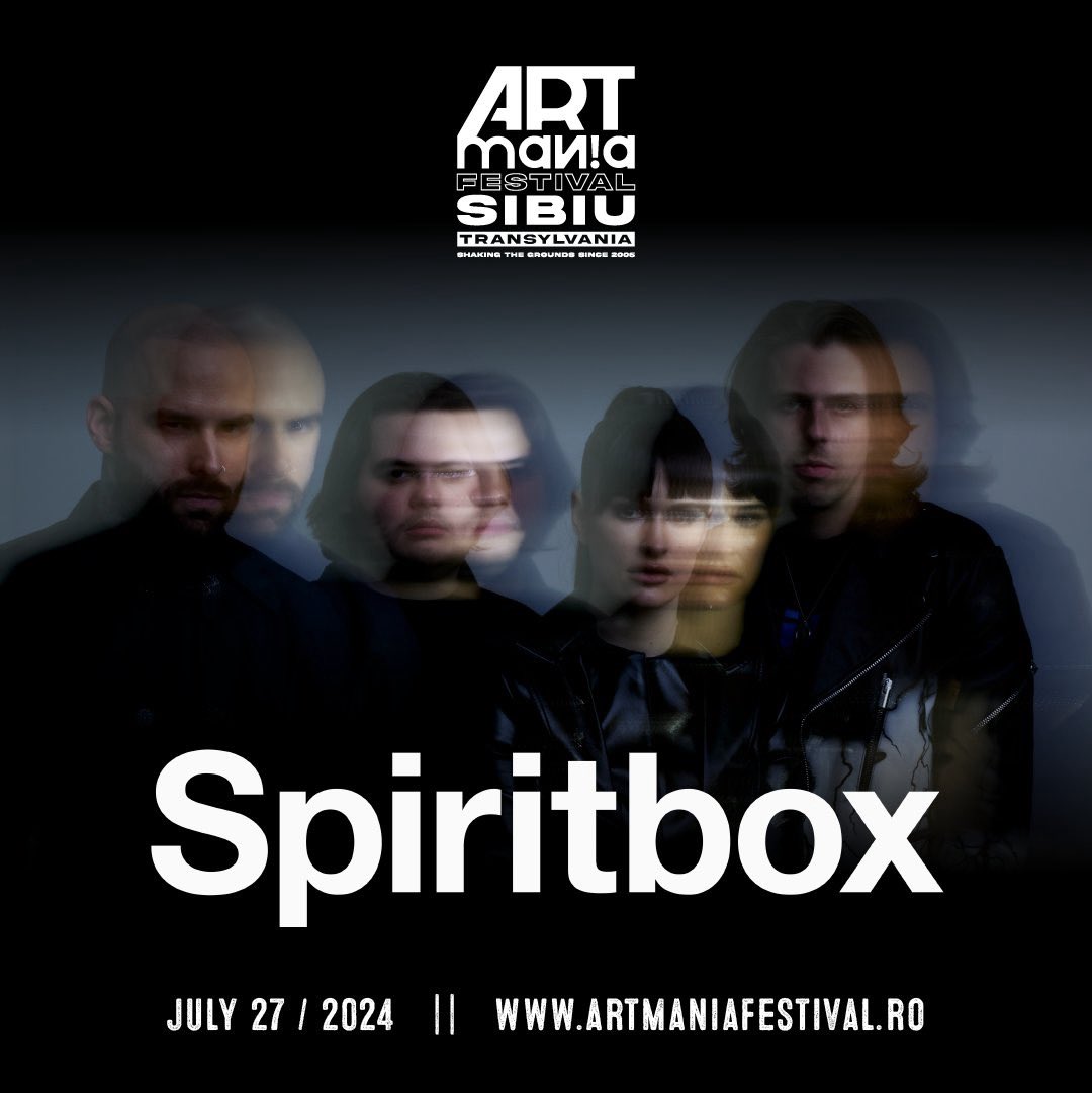 🖤 Fall in love with @spiritboxband, the new metal sensation of our days, considered the only band in recent years with a rapid ascent & the only young band to already get a Grammy nomination (2024) in the “best metal performance” category! 🎫 Tickets: artmaniafestival.ro