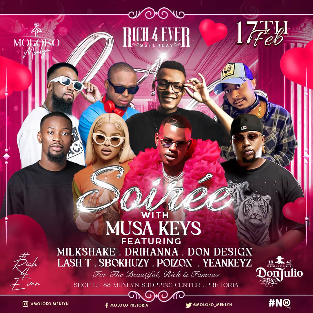 Moloko_Menlyn's tweet photo. Ladies and Gents we present to you the weekend, #molokofridays #rich4eversat https://t.co/7WSBDUotPF