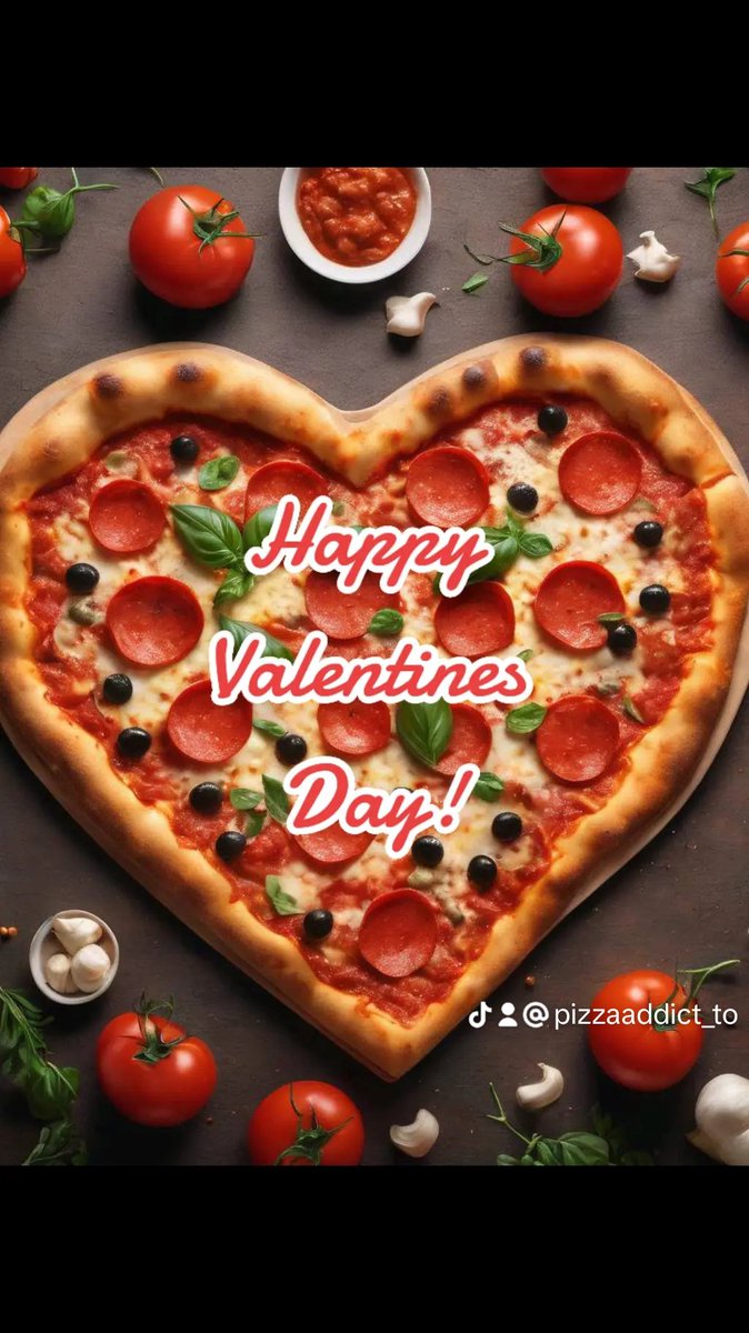JenJacksonTO's tweet image. Happy Valentines Day!
#happyvalentinesday #pizza #pizzaaddict #heart #love #pepperonipizza #vegetarianpizza #cheese