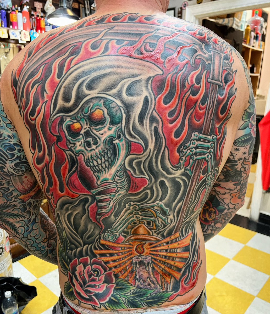 Little Valentine’s Day gift I gave myself. After four sessions, finally wrapped up my back last night! Now the biggest question, what to do next?