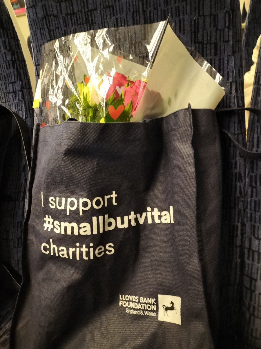 Nothing quite says #HappyValentinesDay than bringing flowers & chocolates home in a work bag! But hey @LBFEW we are proud to support #smallbutvital charities & the help, hope & yes love they bring to people & communities today & everyday!