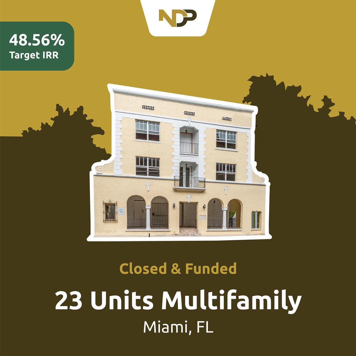 One of our most successful Multifamily Acquisitions in Miami. 

Opportunities for accredited investors in upcoming projects. DM for info.