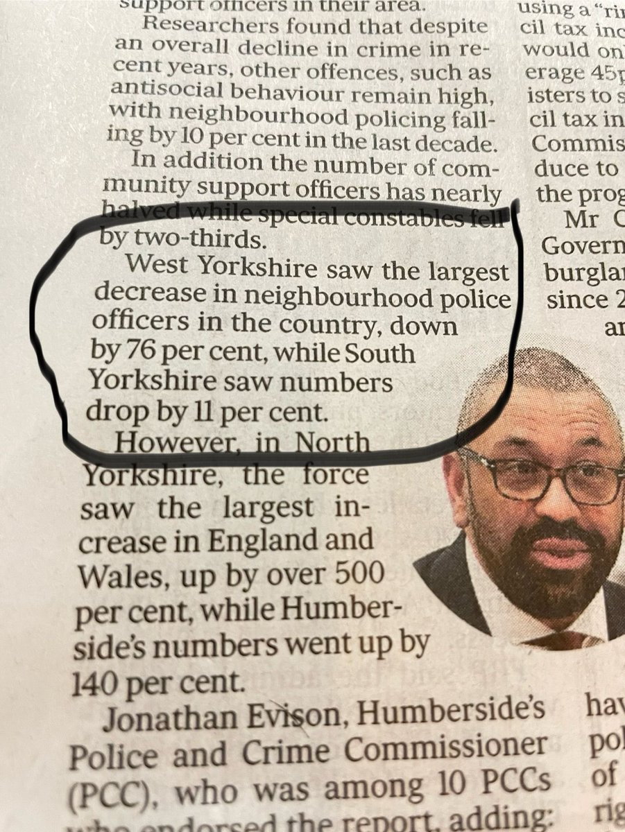 chb_leeds's tweet photo. @izaakww Finding Tracy’s mythical police and getting them on the beat would help. Why has West Yorkshire seen bigger reductions in police than other areas?
Certainly in Rothwell that loss if felt, and I am sure it is across Leeds. https://t.co/gvCnOV6O19