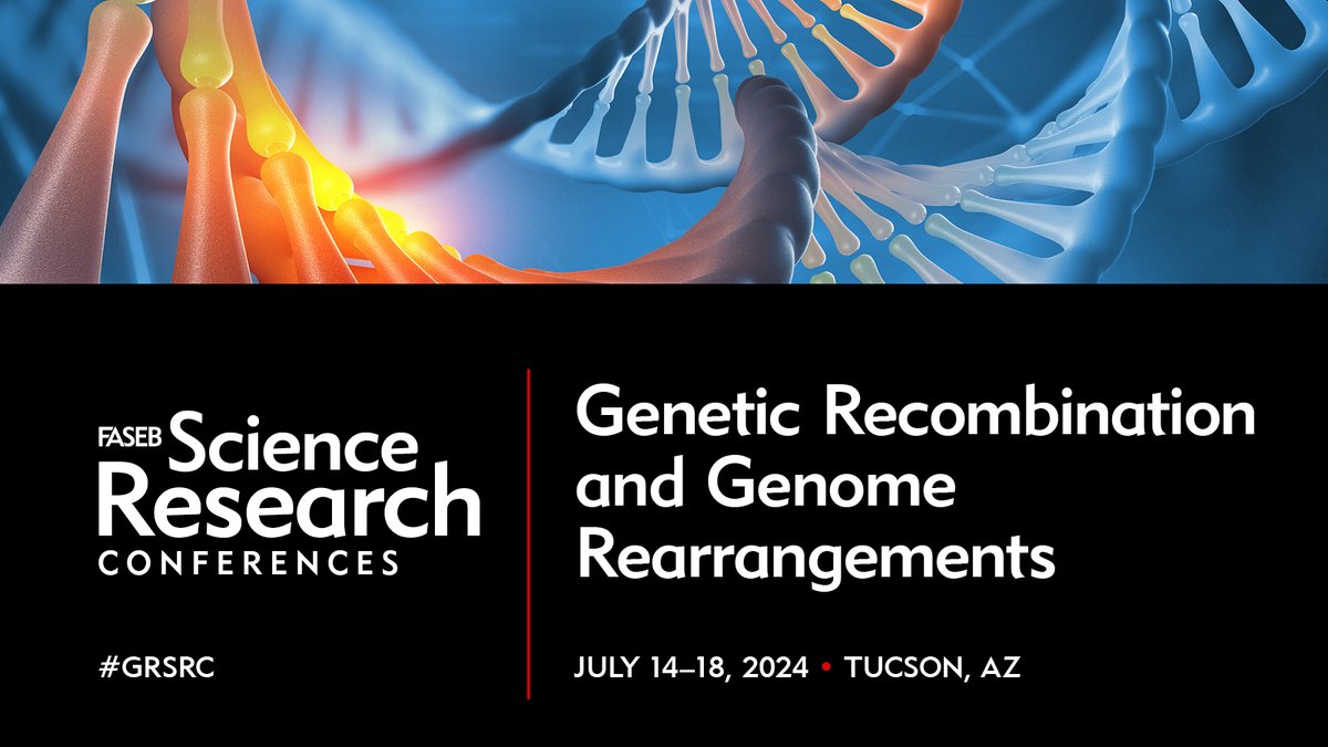 Genetic Recombination &amp; Genome Rearrangements Conference. Register and submit your abstract now! Speaker slots and financial support available. Trainee focused activities include talks, posters, career workshop, and meet-the-experts lunches.