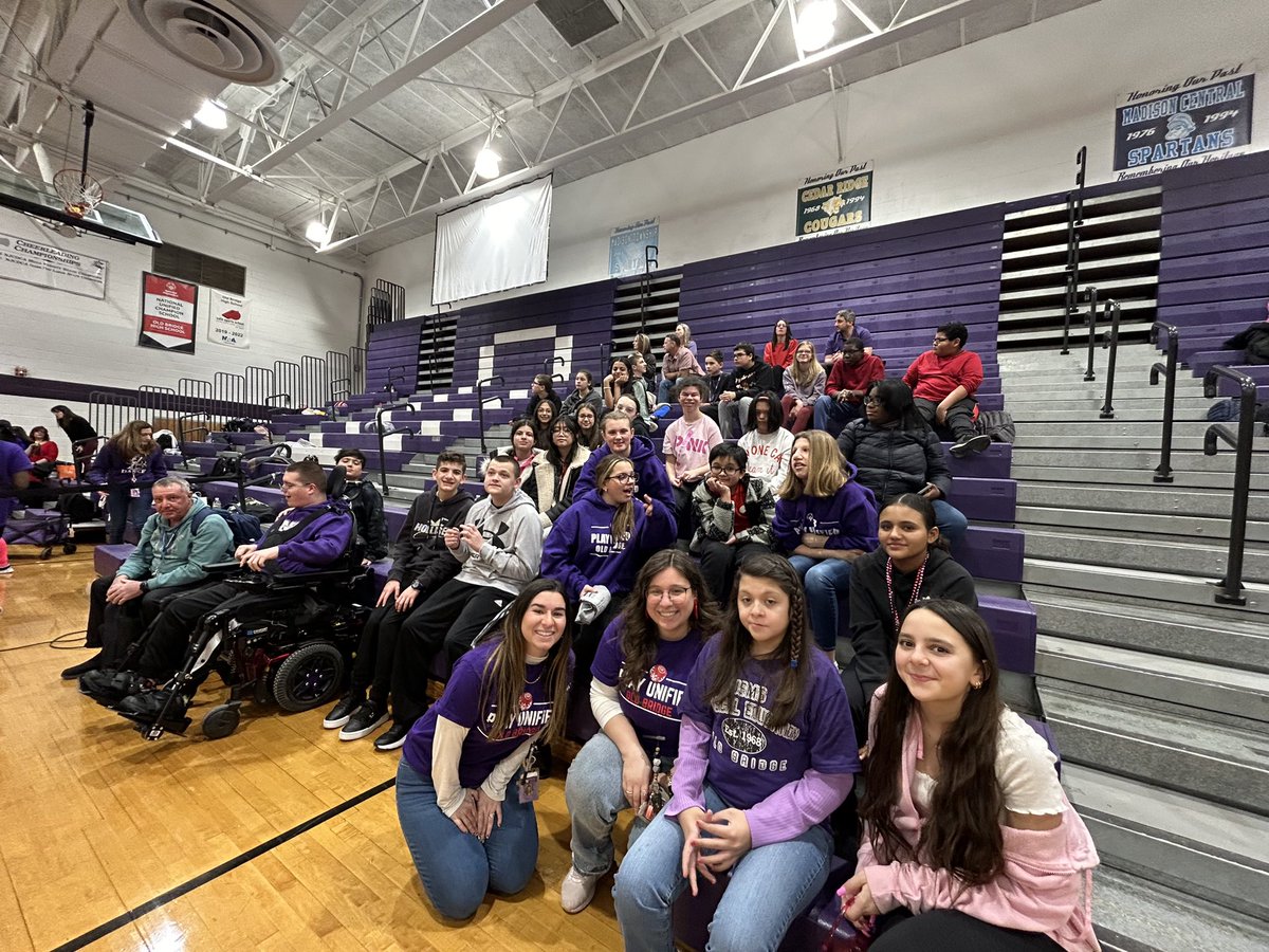 Had so much today cheering on the OBHS Unified Basketball, Cheer, and Dance Team! Our 8th graders can’t wait to join next year. Thank you <a href="/MsCinOB/">Ms. C</a> !