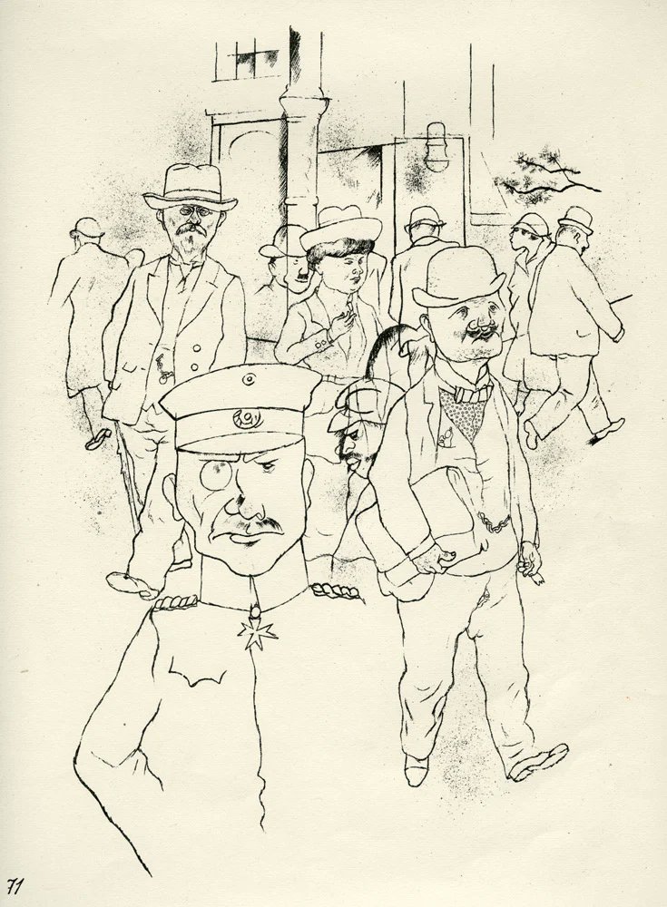 George Grosz, Deutsche Männer, 1923