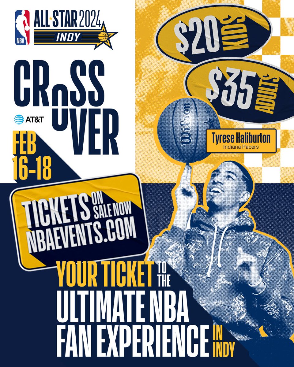 Concerts, exclusive merch, games, hoops and more all in one place 🌟

Get your tickets to #NBACrossover and more All-Star events today!

 🎟️: nbaevents.nba.com/crossover-2024