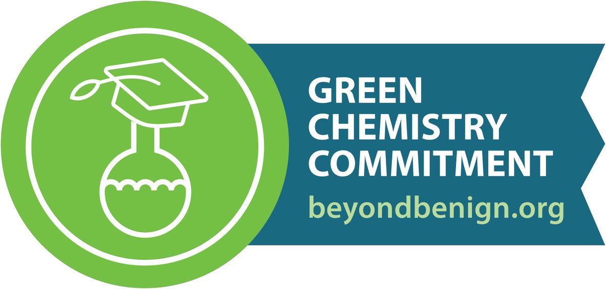 We are excited to sign @beyondbenign's Green Chemistry Commitment! Our faculty will work to ensure that the next generation of chemists are armed with the tools to think about sustainability, human health, and the environment.