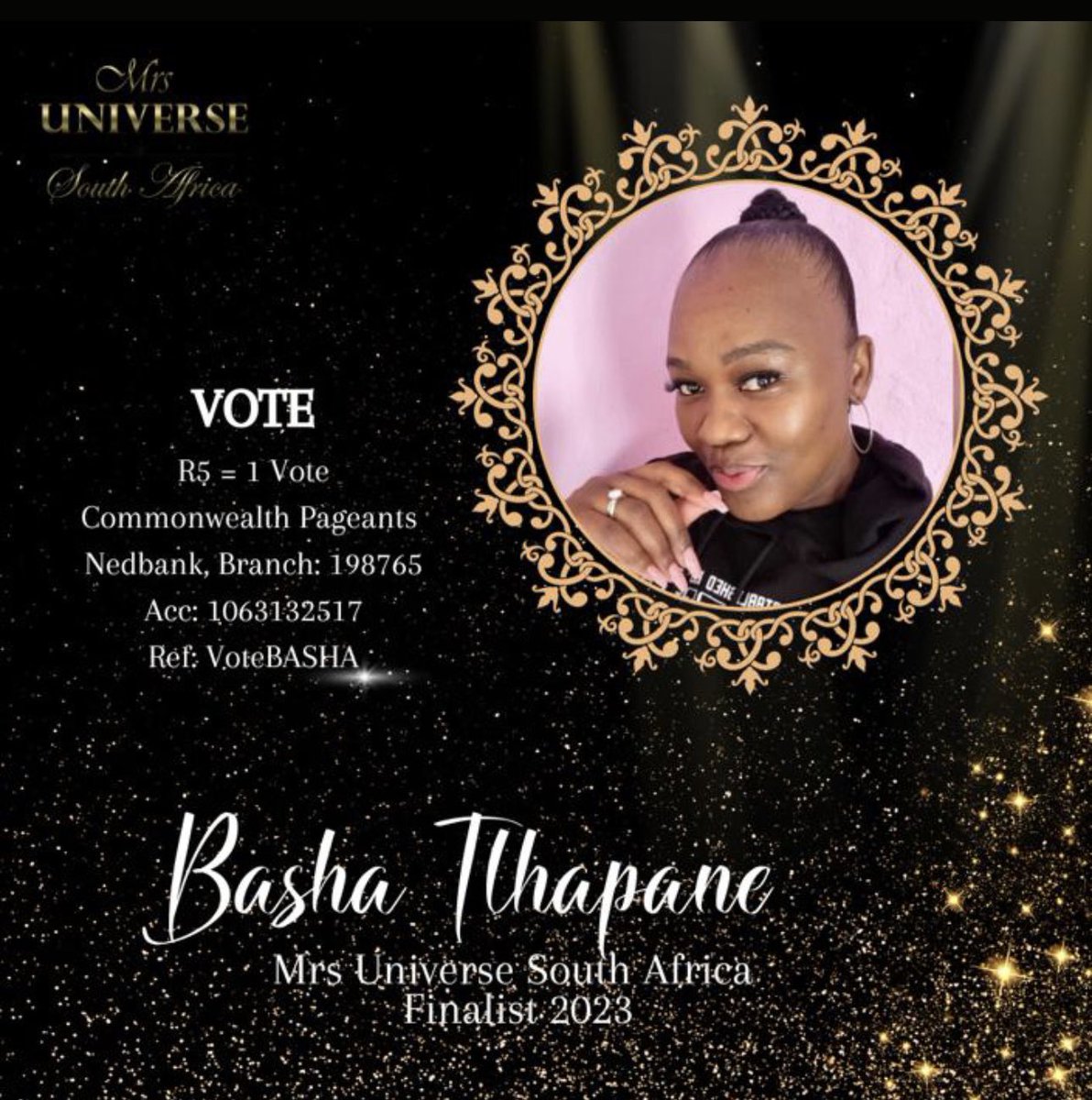Keep the votes coming in 🗳️🗳️! Information is on pinned post 😊 We are 5 weeks away from the Grand Finale. Book your seats at Computicket using my name 'Basha' and support me. Advocacy for the health and welfare of women and children in SA 🇿🇦 @SisterBashaCSI @TheLegacyProg
