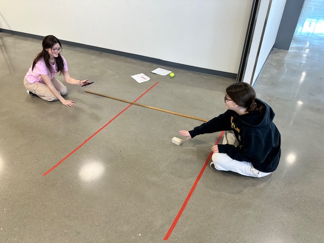 Engaging station activity to show how distance, time, velocity, acceleration and mass are all related in physical science.  #gocavsgo #proudtocallmyhomecc