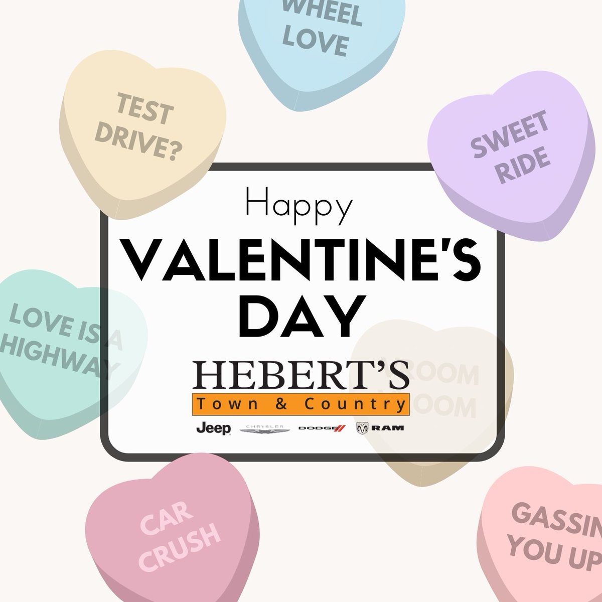 HebertsTAC's tweet photo. Wishing you a day spent with those who mean the most. Happy Valentine's Day from all of us at Hebert's! 💝💐 https://t.co/uP1VxUQ2VX