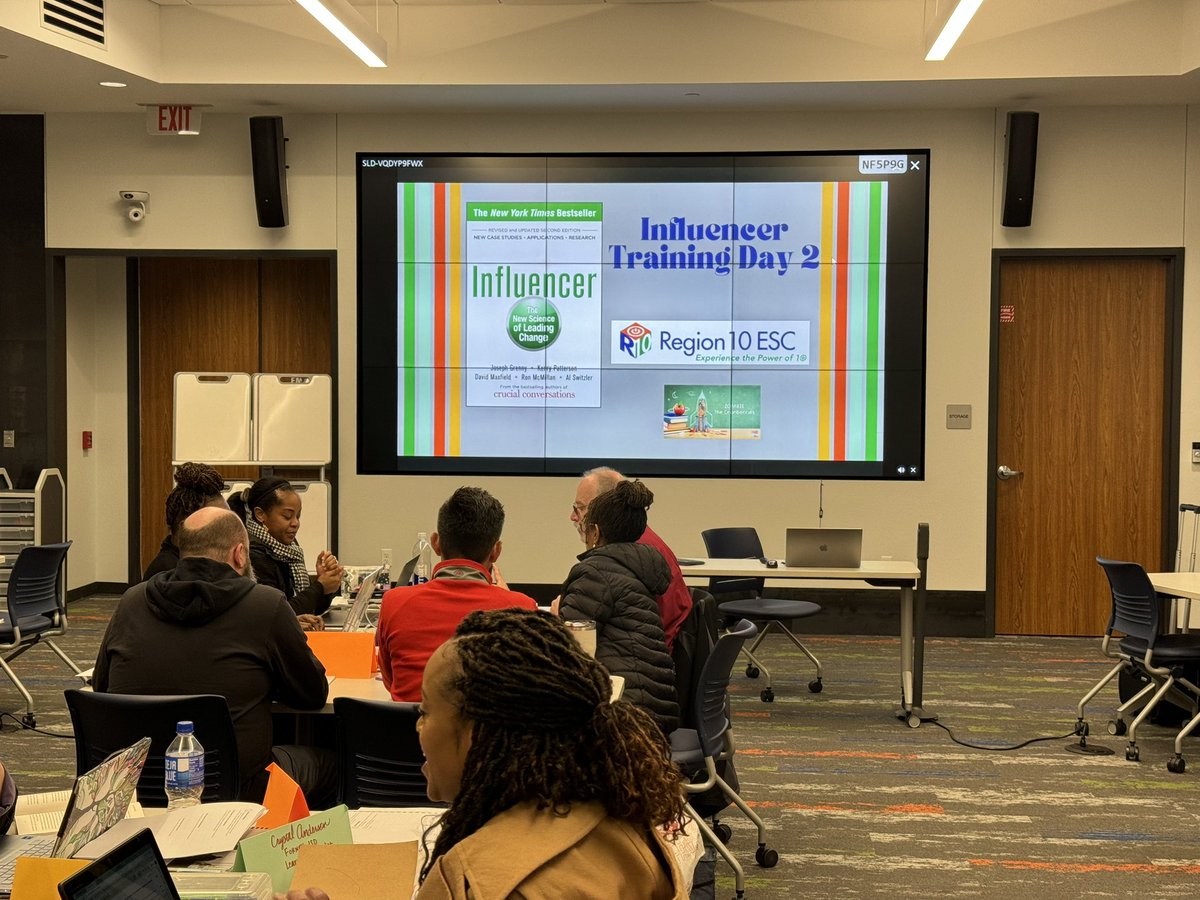 zsal72's tweet photo. Equipping Leaders to Influence! This group is on 🔥! @Region10ESC @stacie_ed #influencer https://t.co/BAtJOOygpw