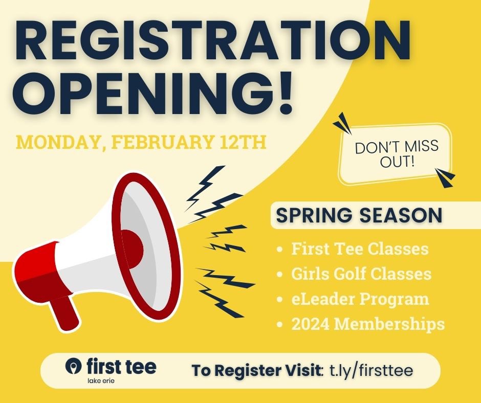FirstTeeLE's tweet image. ☀️Spring registration is now open! 

Visit t.ly/firsttee to register today.

New this year: 2024 Memberships‼️

The $150 membership will waive all First Tee registration fees for programs, events and clinics in 2024.