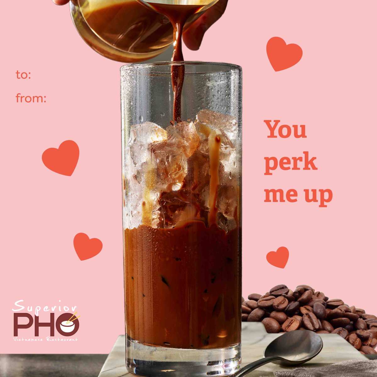 We couldn’t think of a better way to spread the ❤️ than with some Superior Pho themed V-Day cards 💌 Tag or share with that special someone 🥰