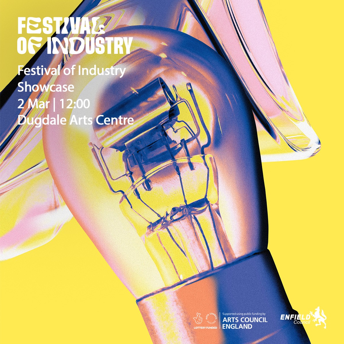 💡Festival of Industry💡 Artist Takeover - An Interactive Showcase from the Festival of Industry ▪️FREE EVENT▪️

🗓️ 2 Mar | 12:00
📍Dugdale Arts Centre
Join the artists of Enfield for a day of creative exploration as part of the Festival of Industry.

 ➡️bit.ly/49xIzOl