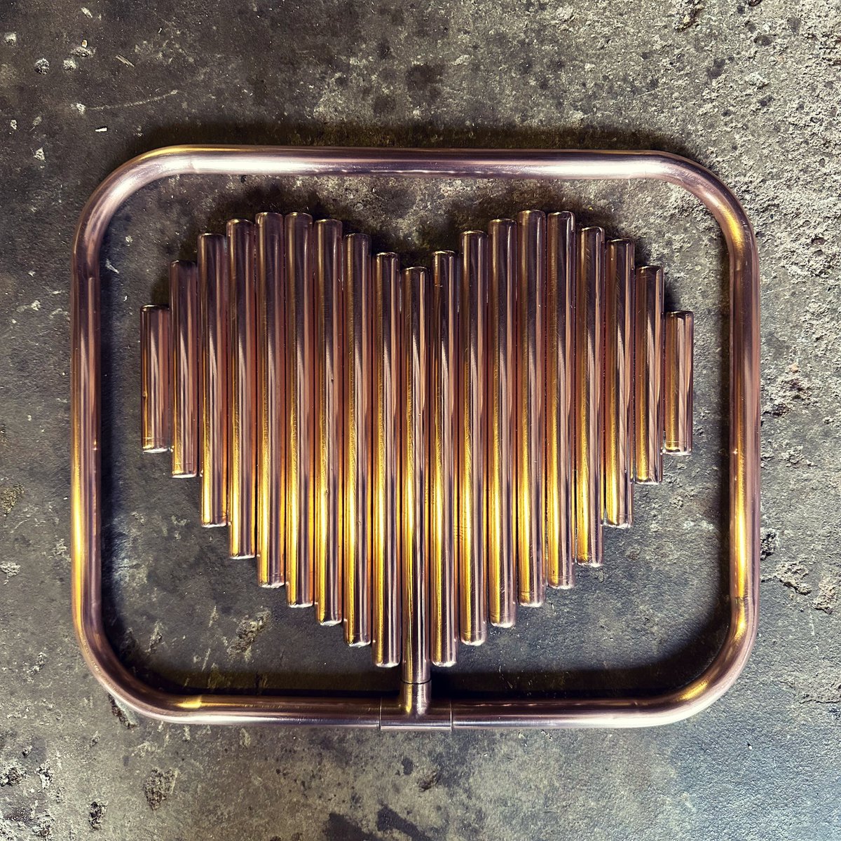 Copper heart made for @Lawtontubes ❤️ #ValentinesDay #valentines