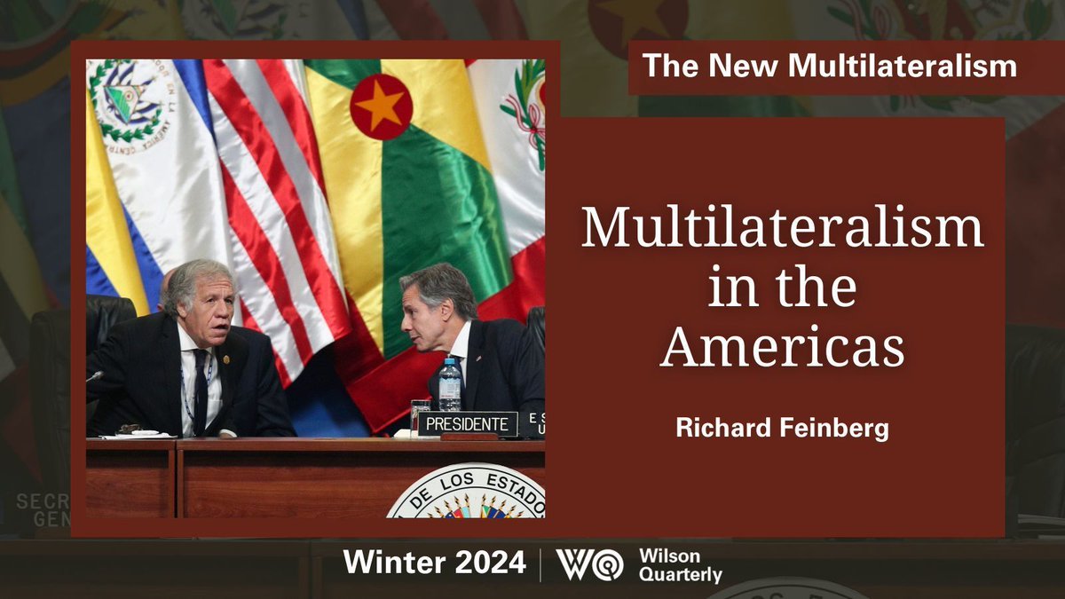 The Americas have a long & creative history when it comes to #GlobalAlliances. @RFeinberg2012 highlights the many strategic uses of #partnership and the difficulties of geopolitical competition among nations. Out now in The New #Multilateralism buff.ly/3OCSbzA