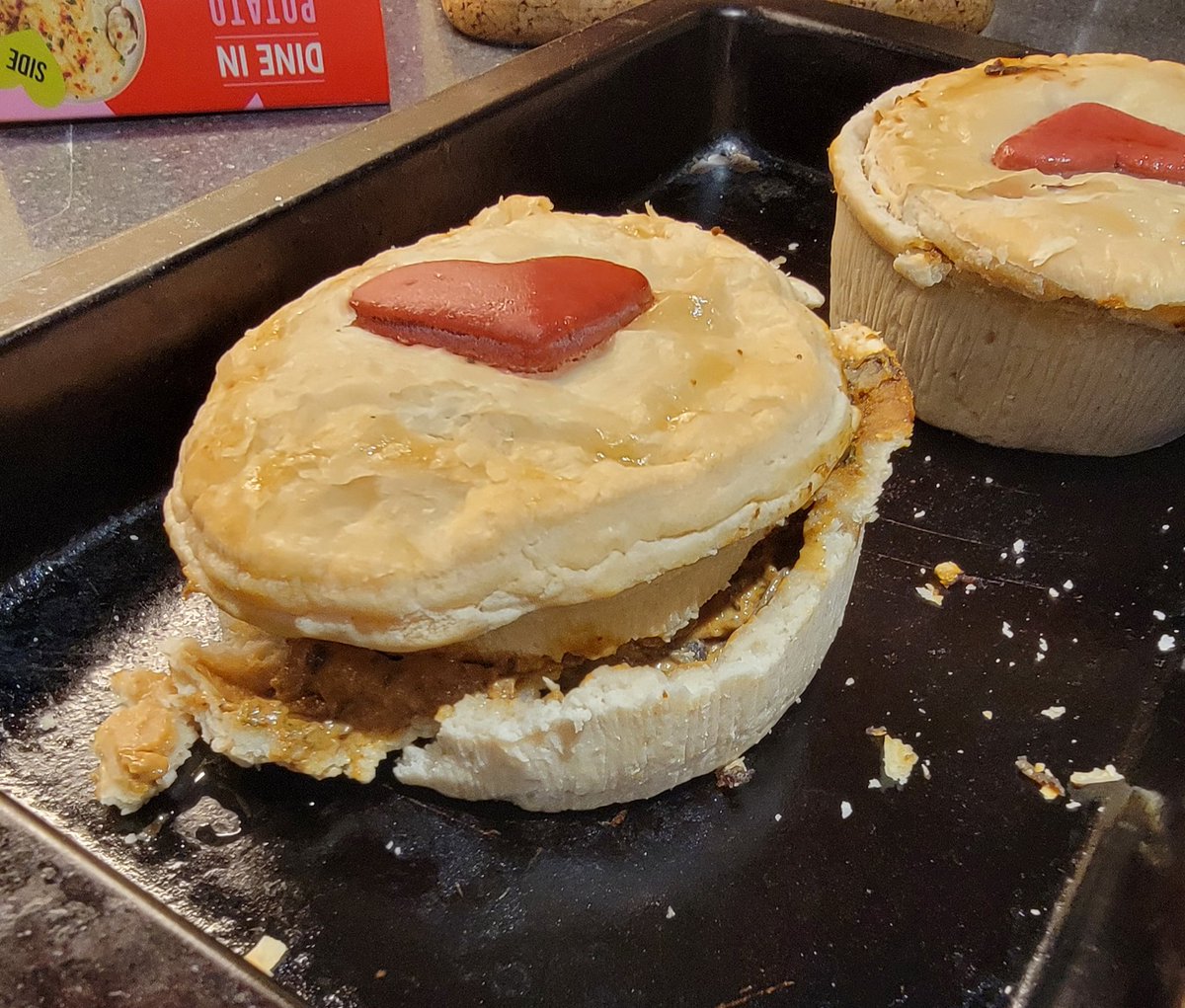 Dear <a href="/marksandspencer/">M&S</a> 
If you're going to put pies in foil cases which need to be removed to cook them, please make sure they can be uncased without trashing them!