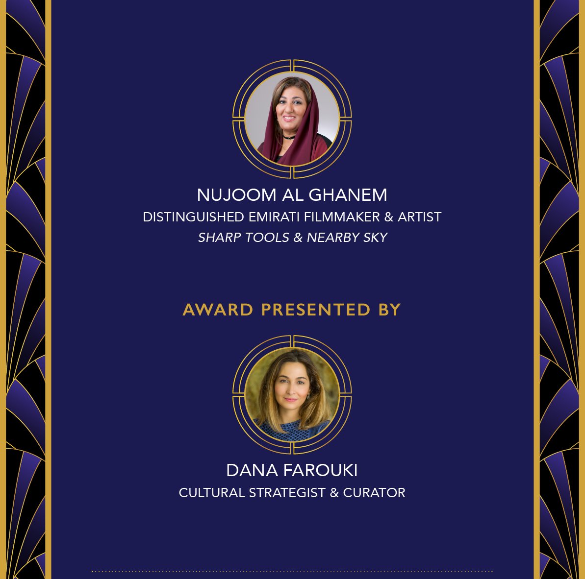 Join us for 11th Annual AAM Awards Dinner on Feb 28th 2024 @USIP. This year's outstanding honorees are @sallyelh @NujoomAlghanem @Telfaz11 @ArianMoayed