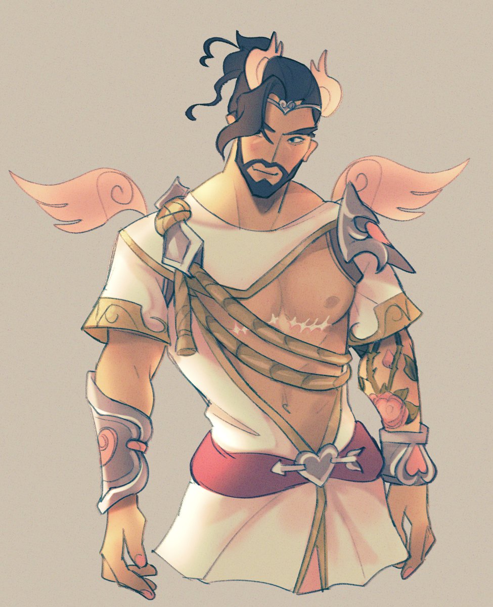 reposting my cupid hanzo from last year for valentines day 💘