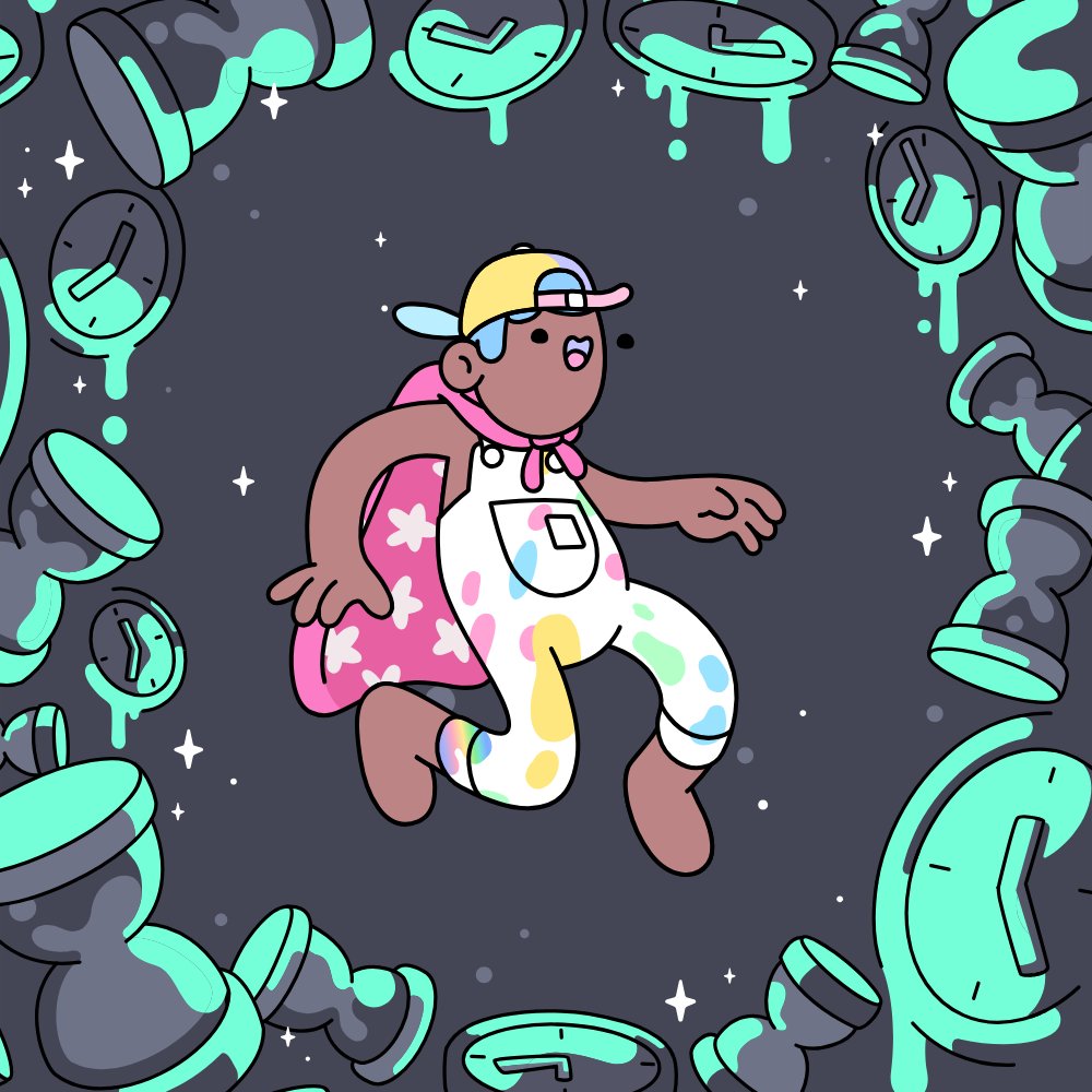 notrafsburner's tweet image. First look at my Doodles 2, a grail in the making. All my 90&apos;s babies, can you guess who he looks like?

@doodles #spaceandtime