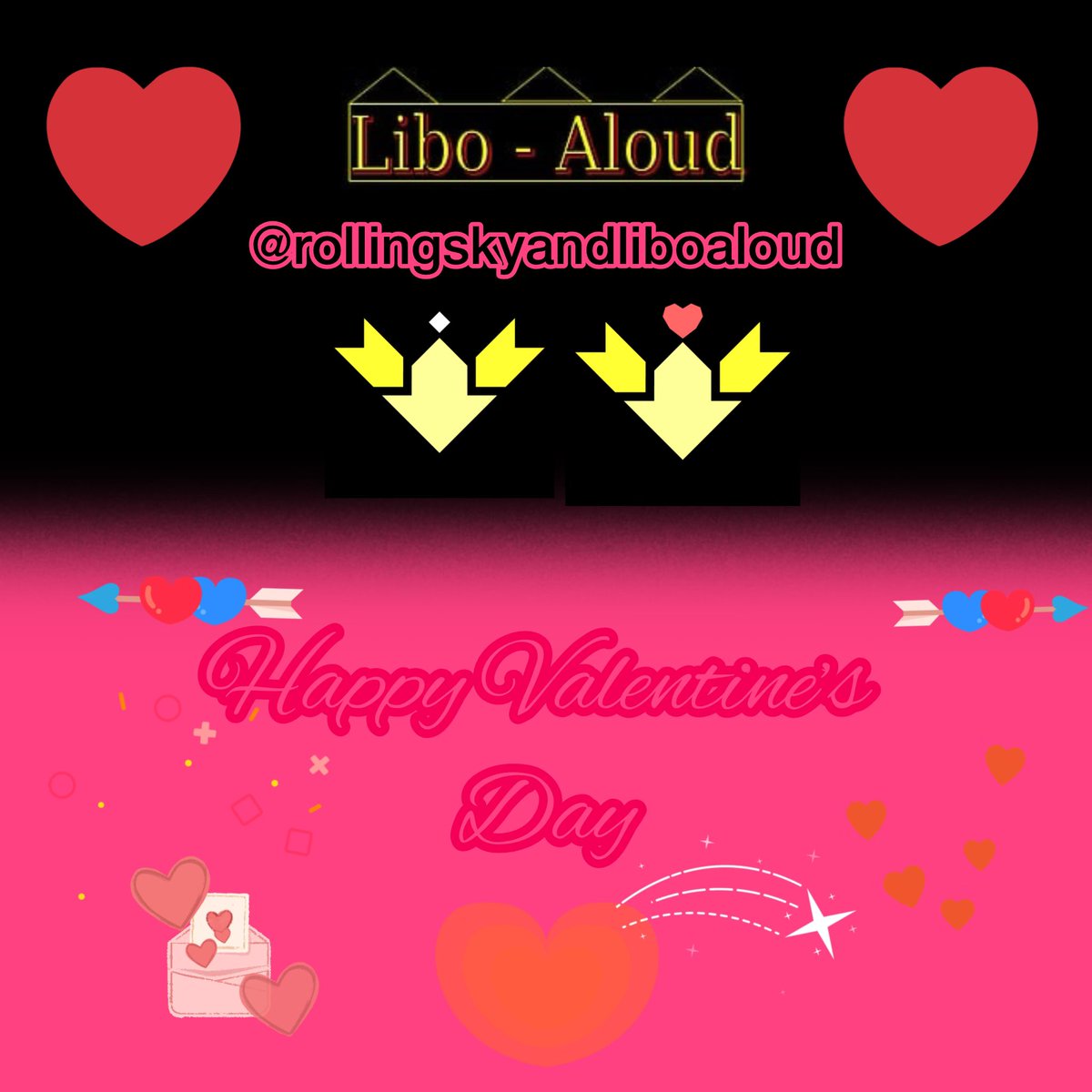 LiboAloud's tweet photo. Happy Valentine’s Day 💘💝💌 

#valentine #valentinesday #valentines_day #rolling_sky #libo_aloud https://t.co/mfCFS5ZEP1