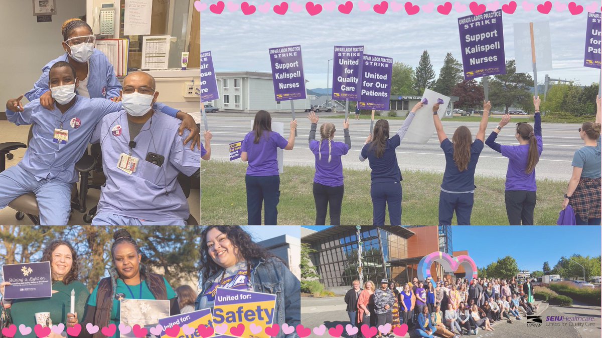 Unity makes our hearts go 😍 When we stick together and stand hand in hand for better working conditions, fair wages, and safe staffing, we win big. 💌