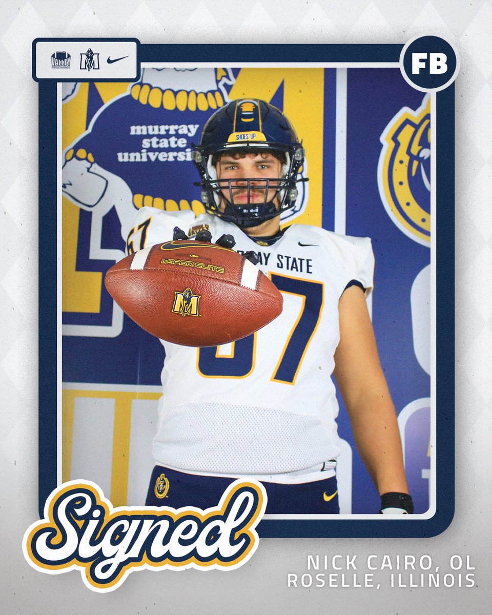 𝙒𝙚𝙡𝙘𝙤𝙢𝙚 𝙩𝙤 𝙩𝙝𝙚 𝙈𝙆𝙔 ✍️ 🪪 @NickCairo67 📊 Offensive Line 📍 Roselle, Ill. #GoRacers🏇