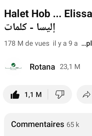 rayen_elissa's tweet photo. عن قوة ال��سا 🔥 الناس حايرة تجيب مليون مشاهدة وهي تخطتهم لايكات
1,2M for #MaktoobaLeek 
1,1M for #HaletHob
طبعا ما حطيت من اول دقيقة تجنبا للانهيارات https://t.co/wRTP2MU0Vr
